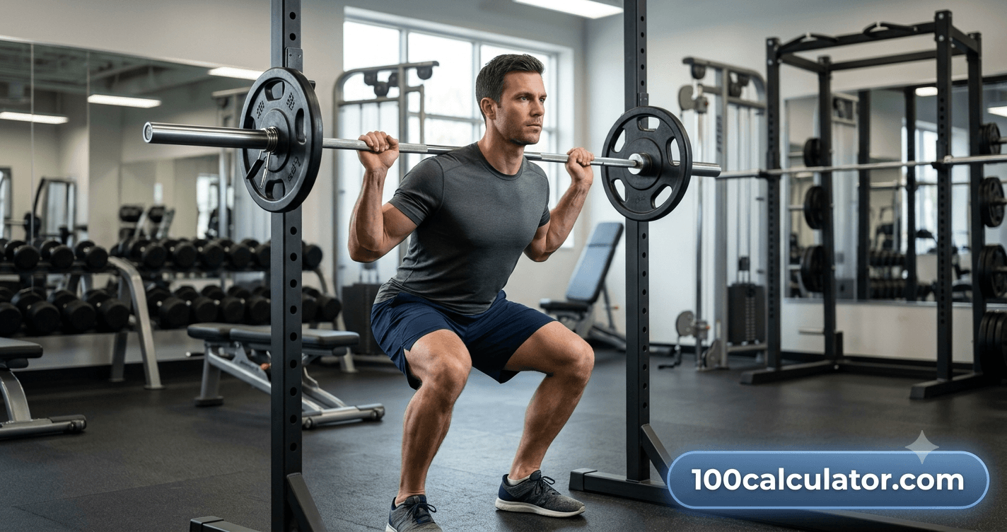 Person performing a compound strength training exercise linked to healthy testosterone levels