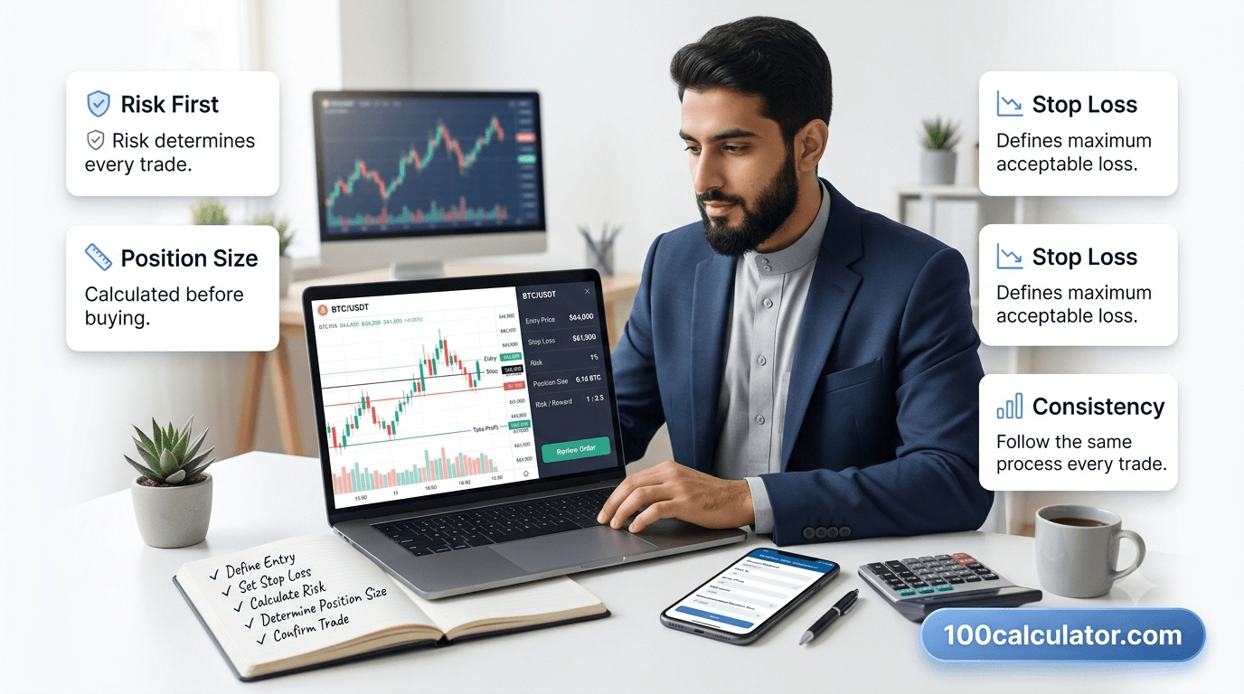 Position Sizing Rules Every Crypto Trader Should Know - 100 Calculator