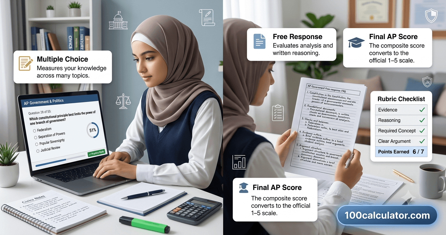 How the AP Government Exam Score Is Calculated - 100 Calculator