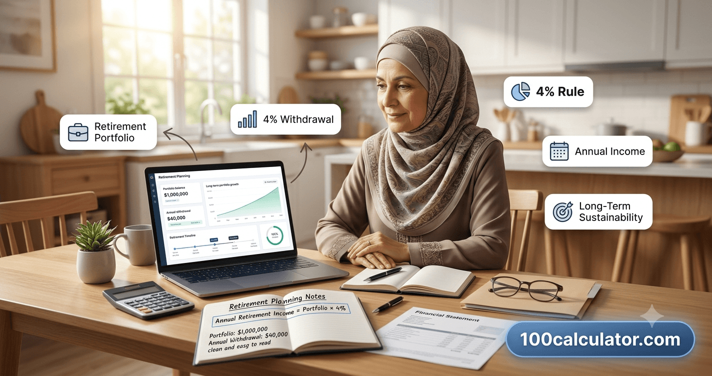 How the 4 Percent Rule Works for Retirement Planning - 100 Calculator