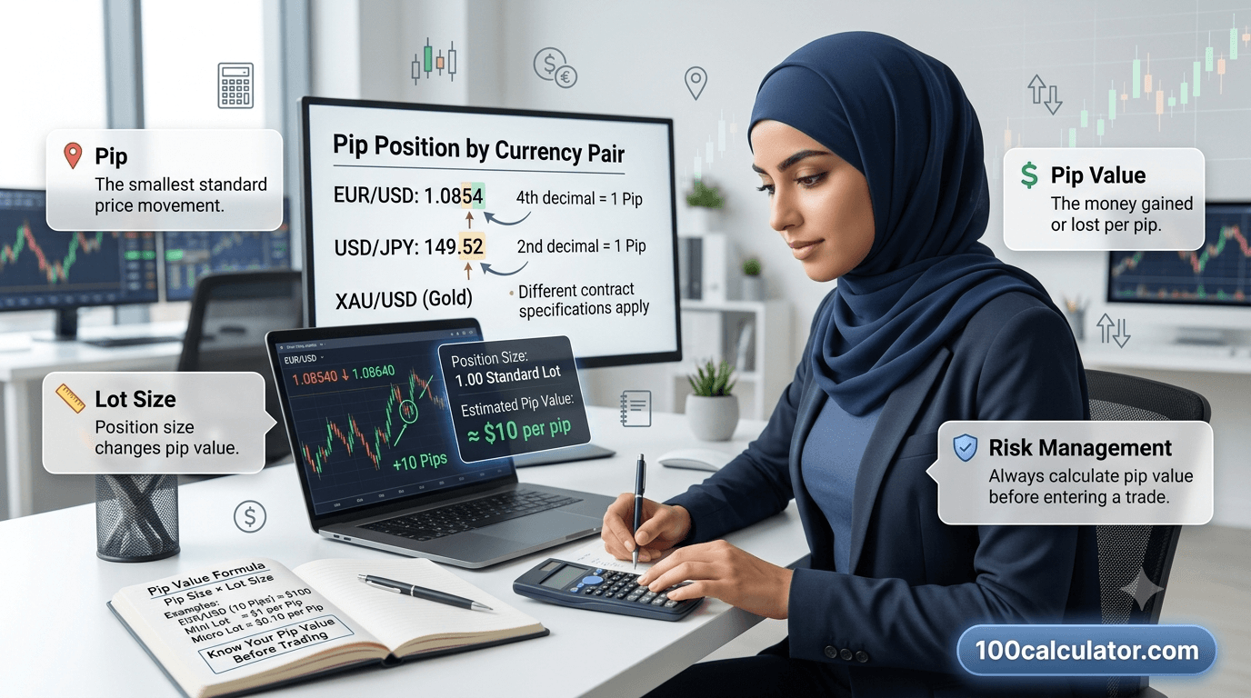 Pip Value Explained: A Beginner's Guide for Forex Traders - 100 Calculator
