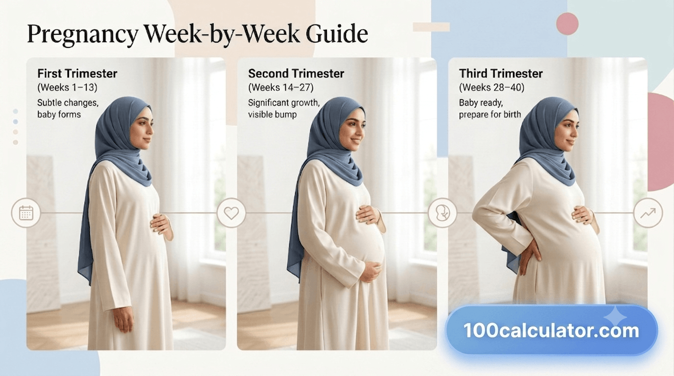 Pregnancy Week-by-Week Guide - 100 Calculator