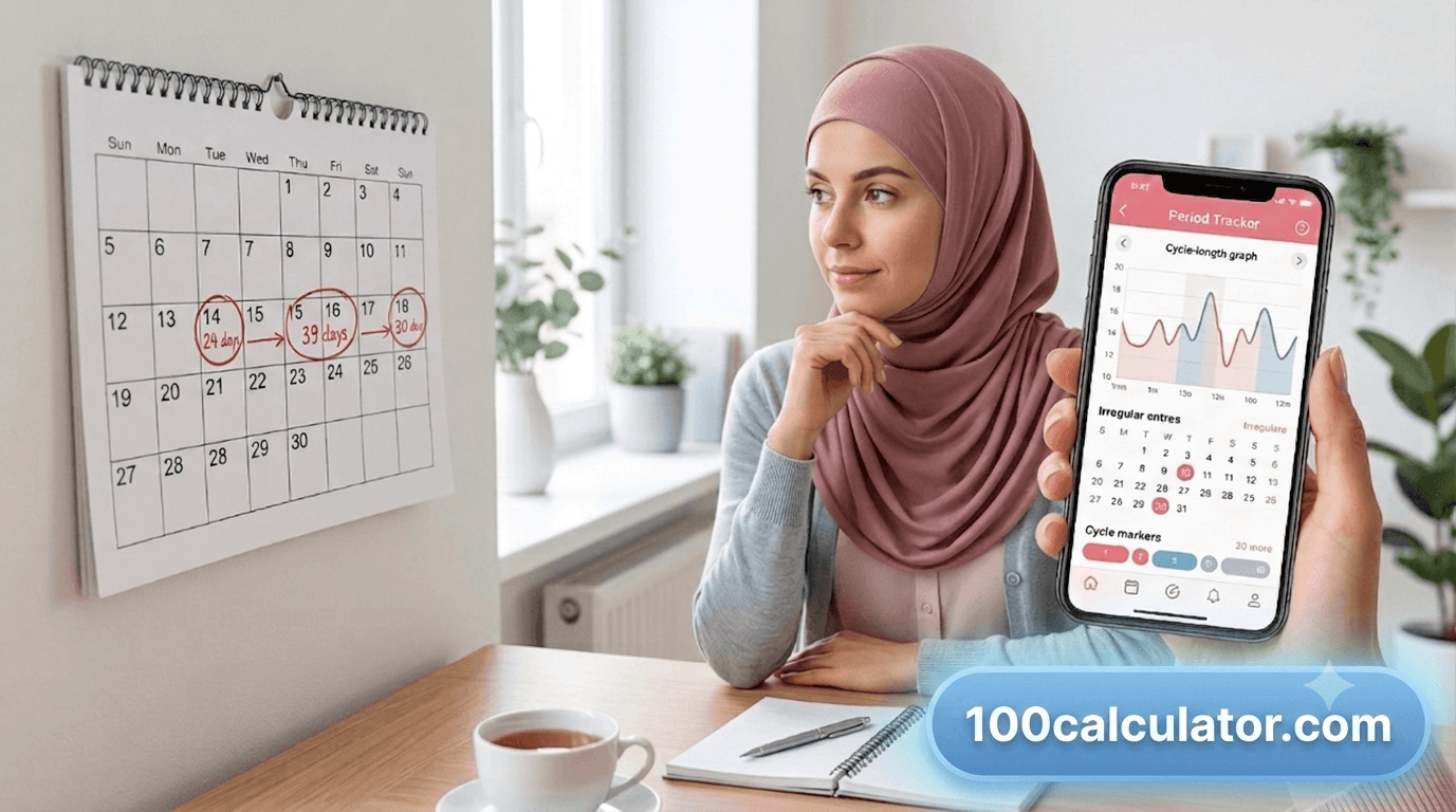 Signs of an Irregular Menstrual Cycle - 100 Calculator